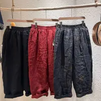 6618苎麻工装口袋棉裤；裤长90臀围135