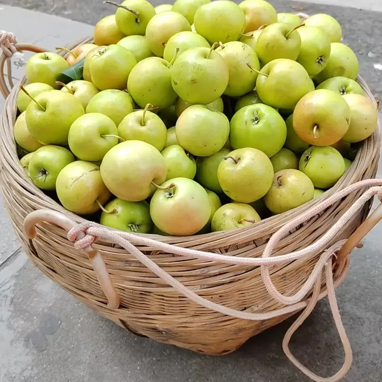 钱排山楂，可生吃，或煮熟吃，