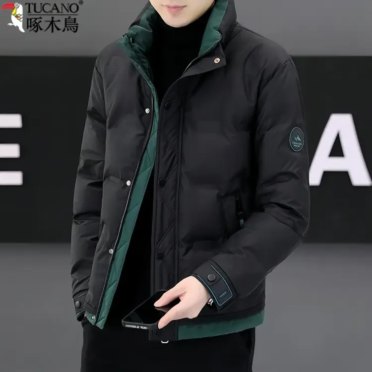 TUCANO/啄木鳥短款立领棉服男士时尚休闲潮流立领帅气男款外套