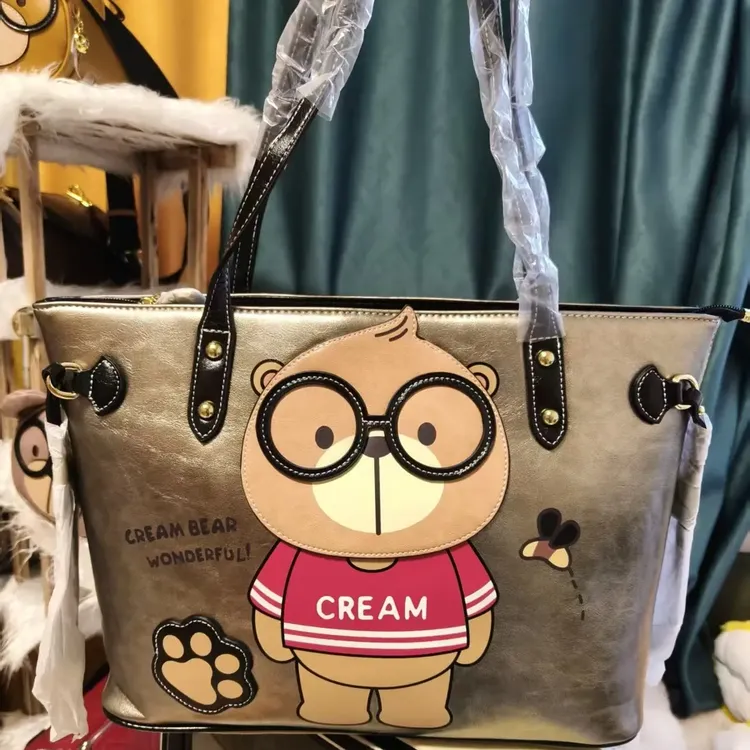 戴妃包水桶包新款大容量时尚可爱风防水纯手工单肩包