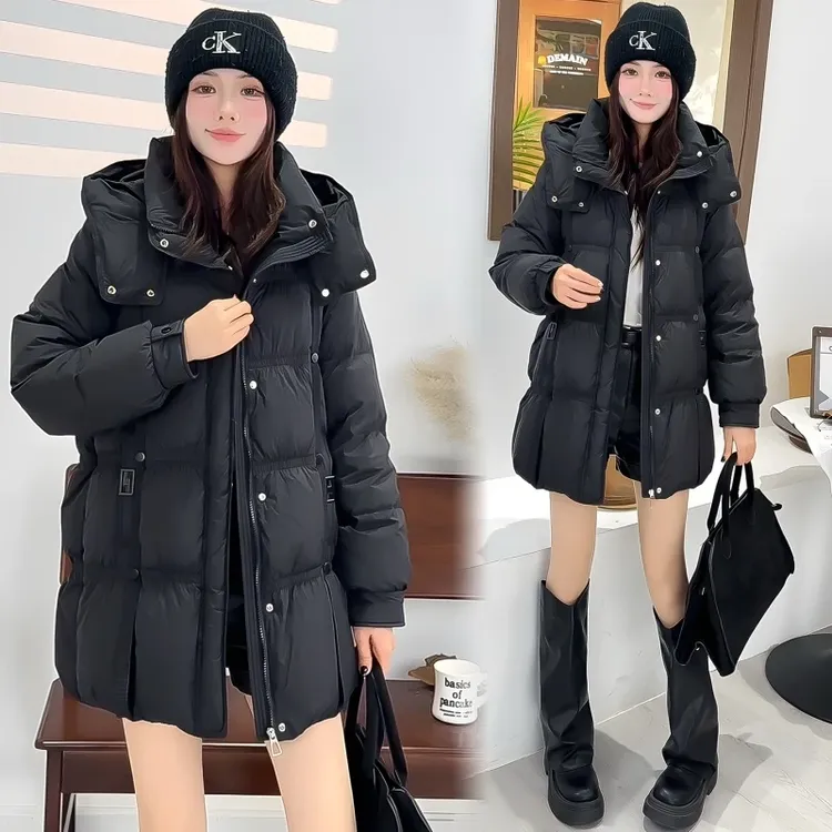 百搭宽松外套爆款新款冬季女士羽绒服女