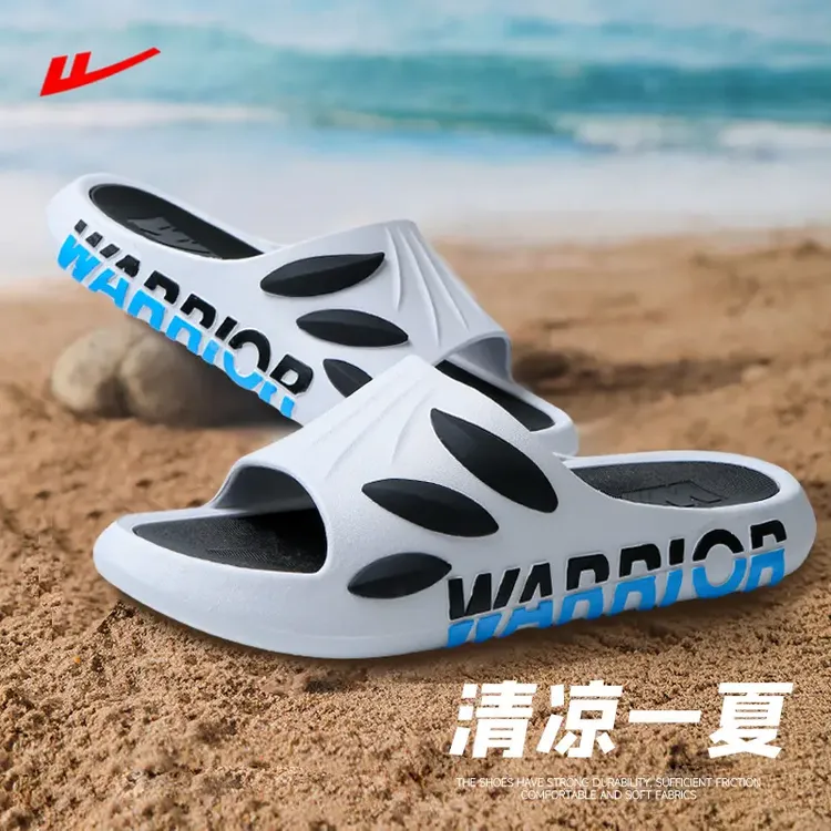 Warrior/回力拖鞋男夏季厚底凉拖鞋耐磨室内浴室户外大码运动凉拖