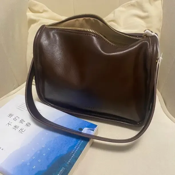 秋冬新款轻奢小众高级感手提枕头包女士单肩斜挎包时尚百搭复古