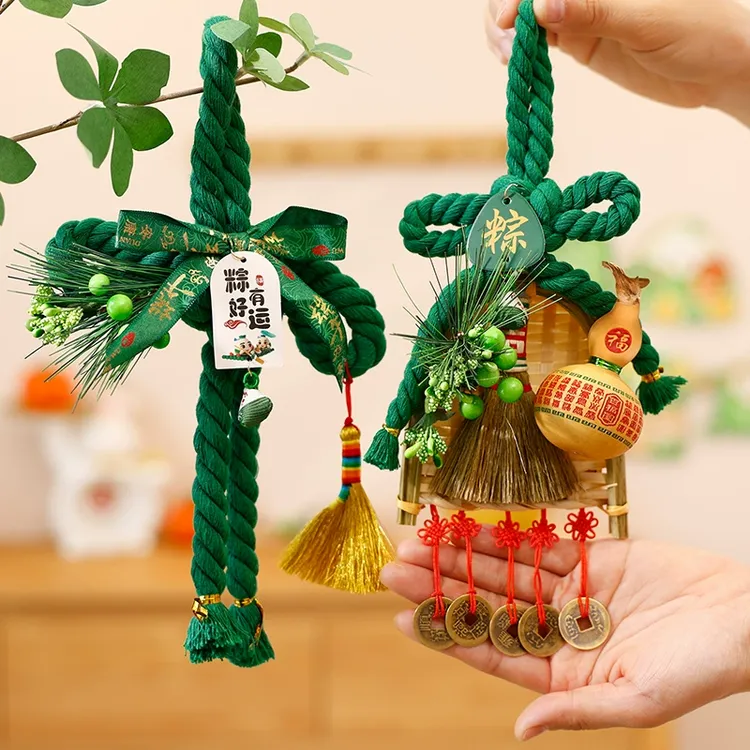 端午节万子结挂件门把手装饰挂饰2025新款中国结场景装饰品布置