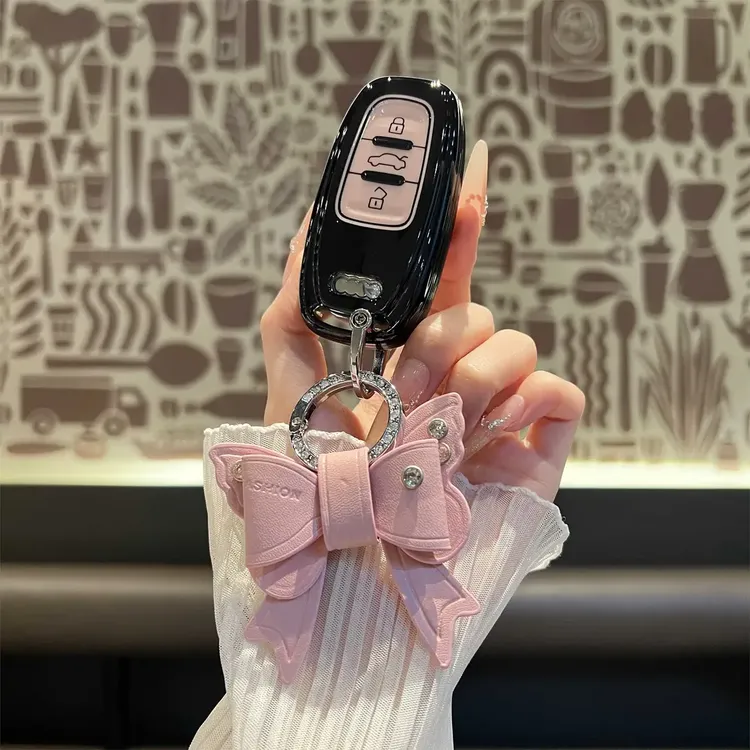 适用于奥迪钥匙套老A6L车A8L/A7/A4A5壳Q3/Q5/S5S6扣高档钥匙包