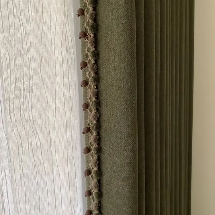 美拉德风新中古风法式高级感客厅卧室遮光窗帘 可定制适配多户型