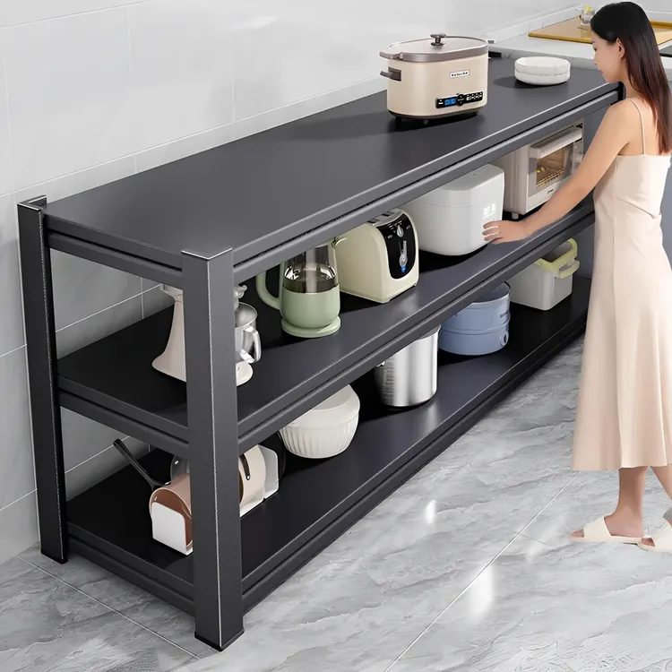 【全新的架子二手的价格】厨房多功能置物架落地切菜桌子工作台多层