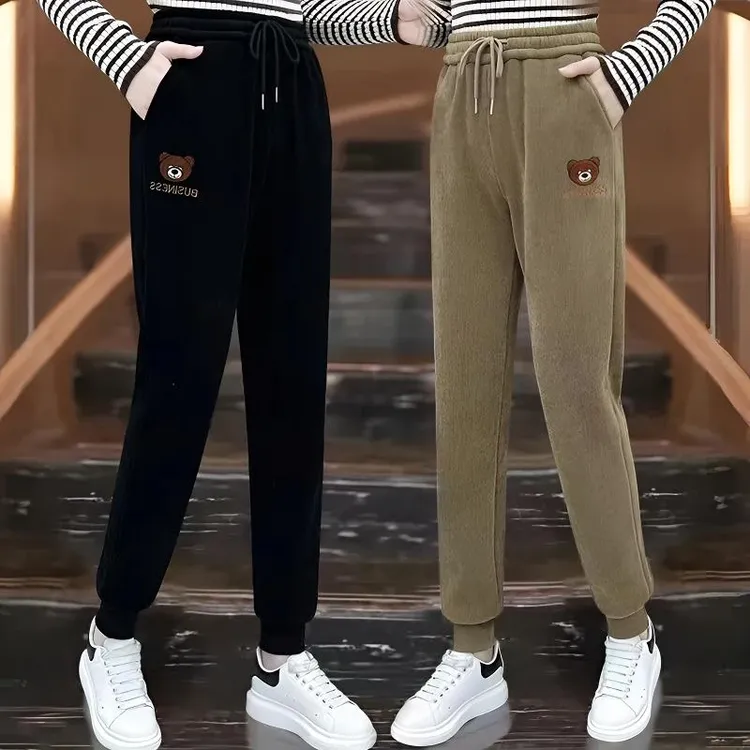【秋冬必备】加绒加厚小脚裤女显瘦休闲哈伦裤高弹舒适百搭不臃肿