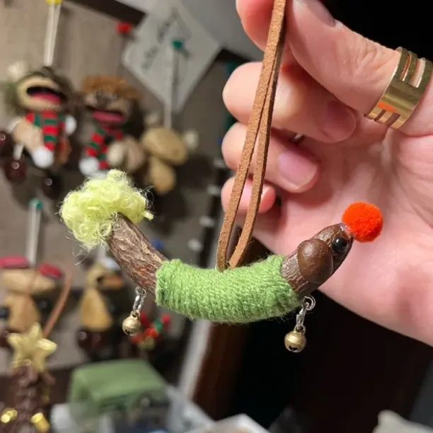 手工制作腊肠狗皂荚挂件