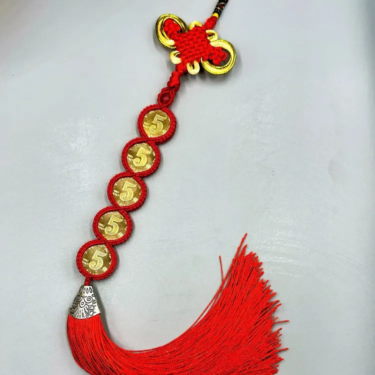 网红爆款中国结5角五连车挂挂饰