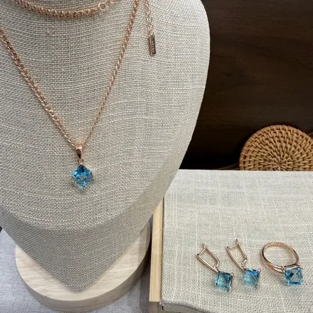 铜合金项链 铜合金锆石项链 时尚百搭气质款式 轻奢饰品