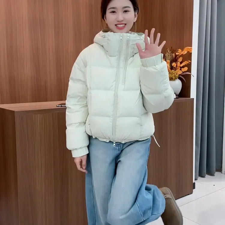 香港一诺幸福密码 衣长55充绒量161克 小款连帽