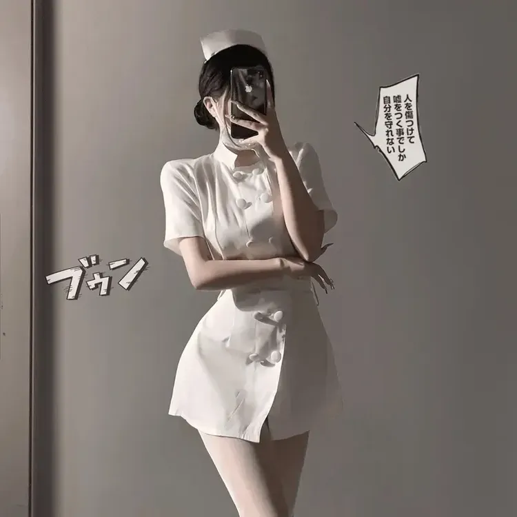 性感时尚趣味制服禁欲系高级感套装足够骚气诱杀服饰护士女生战袍