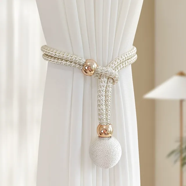 简约窗帘绑带一对装可调节纱帘束绳绑绳收拢带创意窗帘扣束带装饰