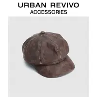 URBAN REVIVO2025春季新款女士复古英伦风八角帽UAYA50062