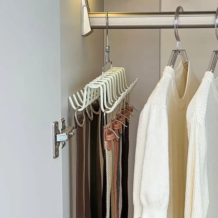 皮带收纳神器挂领带架子展示架帽子围巾配饰挂钩置物架整理高颜值