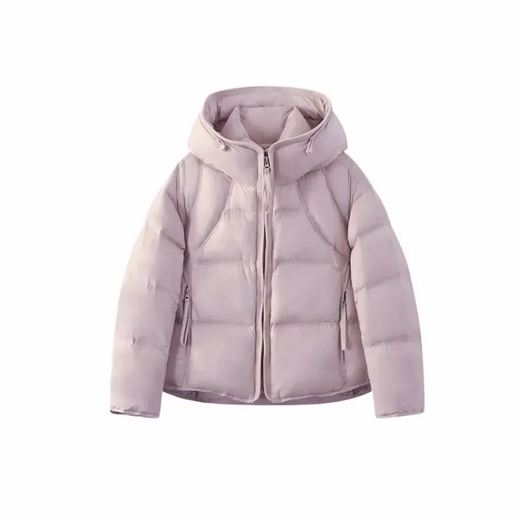 新款云朵泡芙连帽加厚轻盈版羽绒服25021.