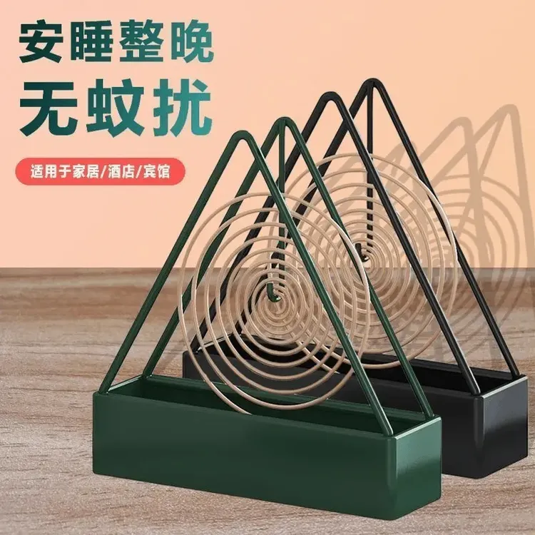 蚊香架家用创意铁艺蚊香盘蚊香炉盘香支架接灰盘架子三角蚊香架子