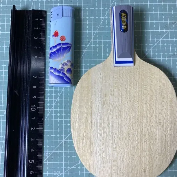 启利16.6×10.3迷你外置碳素结构底板乒乓球拍CS直板幼崽训练小拍