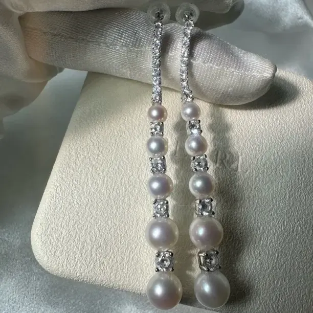 淡水珍珠耳饰3-8mm设计款（大号款）