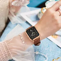 康洛薇女士方形手表轻奢小众2025新款时尚气质高级腕表复古石英表