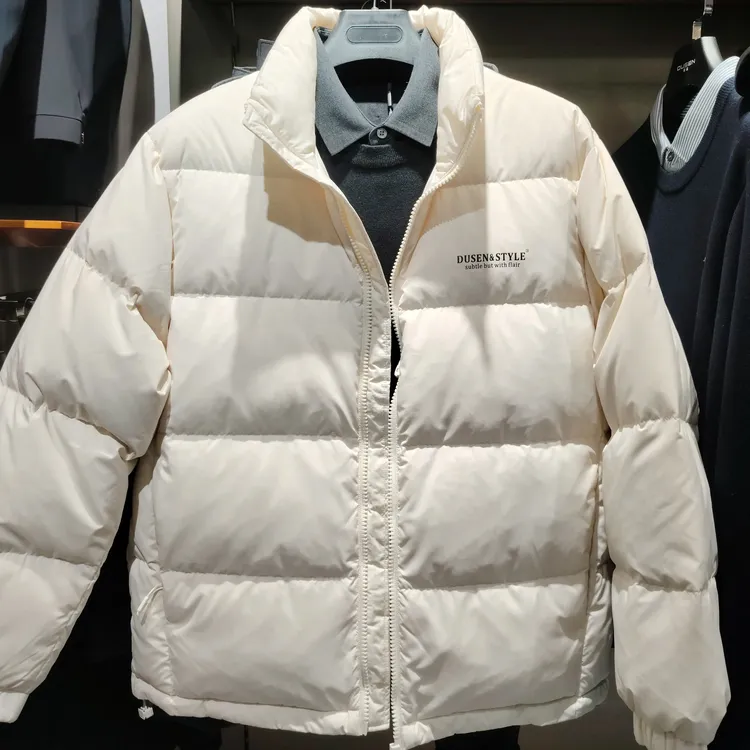 男士冬季新款立领白鸭绒加厚高绒超轻羽绒服时尚百搭休闲潮流