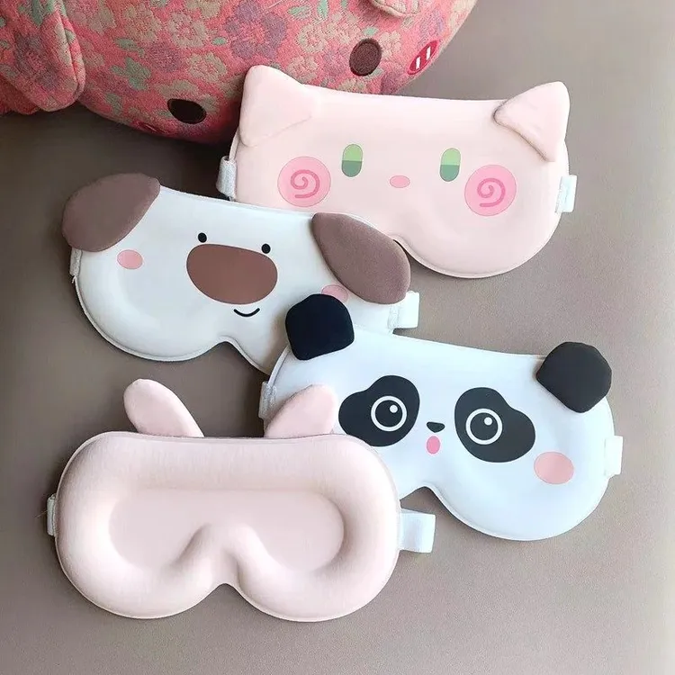 可爱卡通3D立体眼罩遮光睡眠专用睡觉办公室午休疲劳高颜值女A153