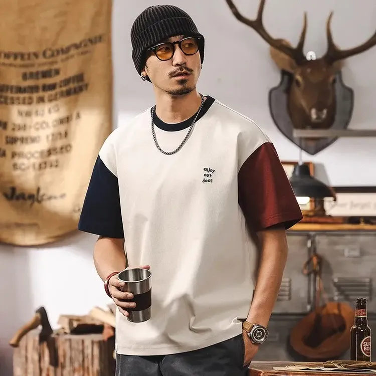 GORNER SG/格纳凉感t恤男2025新款短袖男款夏季宽松潮美式复古