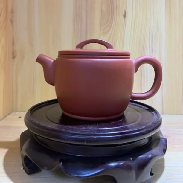 喀左紫砂纯手工牛盖汉瓦壶大红袍泥料家用瑕疵泡茶壶茶具红泥泥壶