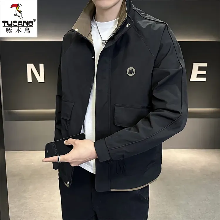 TUCANO/啄木鳥正品秋冬季加棉男士夹克休闲二棉加厚外套潮流上衣