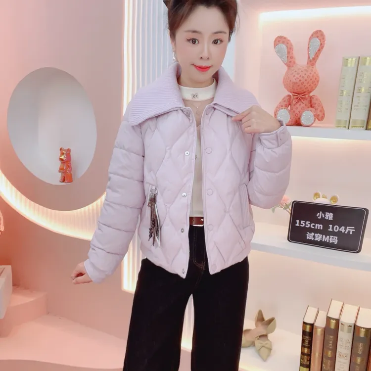 （云锦）冬季小个子修身保暖时尚休闲百搭减龄棉外套