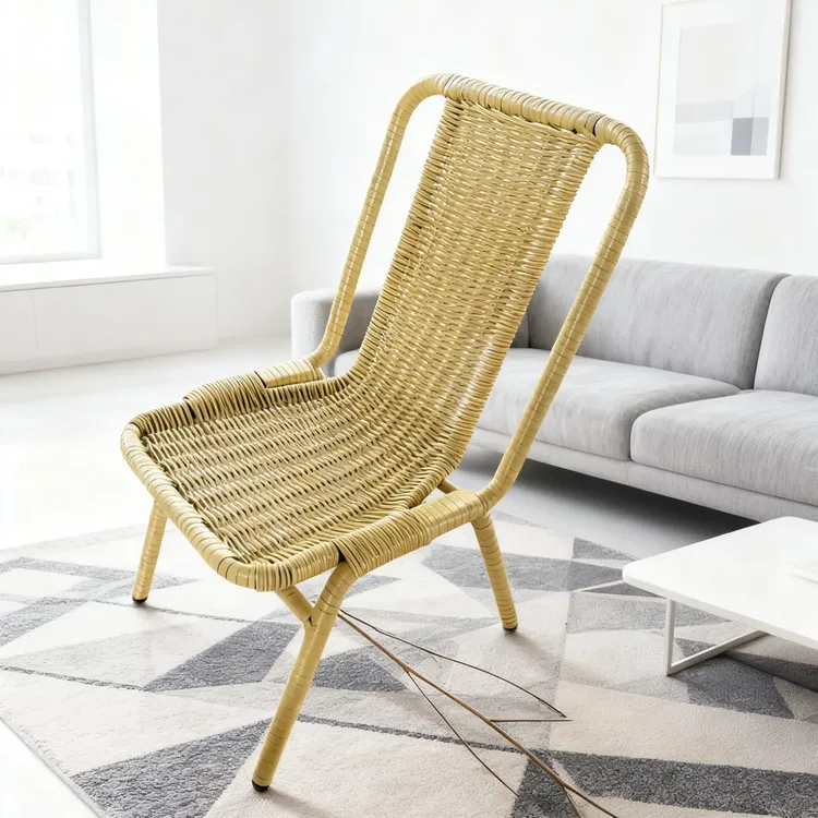 淡黄色椅子休闲椅靠椅单人