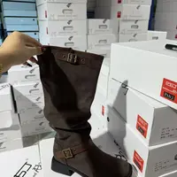时装靴经典户外保暖女鞋高筒雪地靴卡其秋冬长靴舒适
