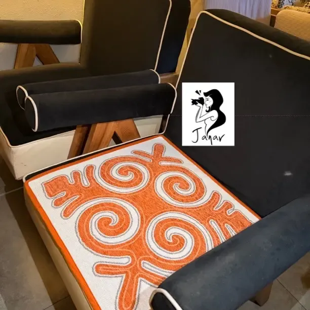 45/45cm雪尼尔防滑坐垫，沙发垫，冰箱盖布，车垫，