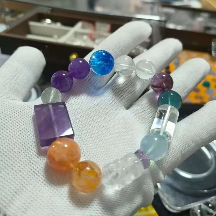 【梦夏玫珑】 多宝手串