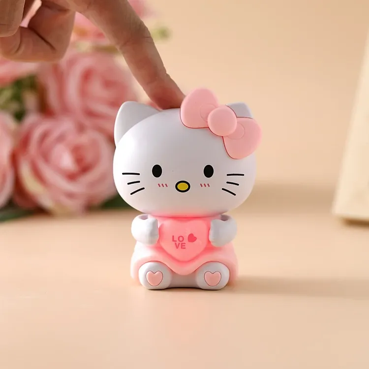 比心KT猫会说i love you发声发光表白玩具玉桂狗凯蒂猫礼物挂件