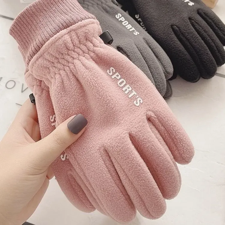 冬季男女骑行手套装备运电动自行车薄款秋冬天防寒风加摇粒绒保暖