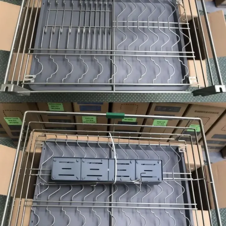三边拉篮不锈钢材质大容量沥水篮双层抽屉式家用储物