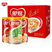 银鹭八宝粥桂圆莲子低糖360g12罐整箱装6罐散装五谷杂粮营养早餐