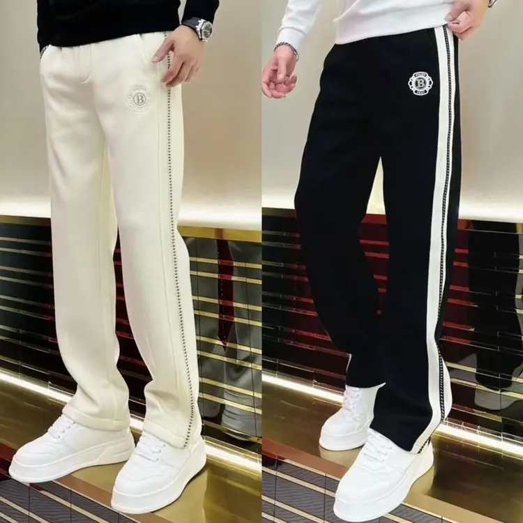 春秋季男士轻奢时尚潮流百搭直筒弹力宽松休闲裤修身裤子运动裤