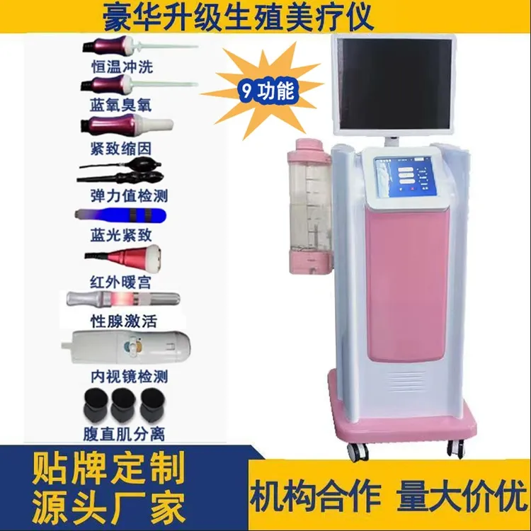 升级恒温冲洗私密护理多功能生殖美疗仪蓝光紧致检测功能美疗仪