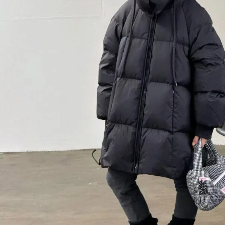 中大童白鸭90绒安心绒加厚保暖中长款秋冬男女通用