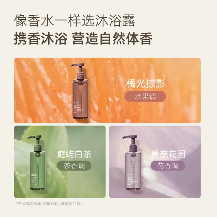 水之蔻烟酰胺精油香氛果酸沐浴露保湿滋润持久留香秋冬正品补水