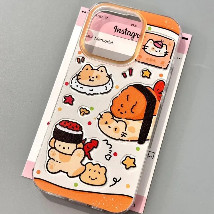 寿司小黄狗适用苹果15prom手机壳14/13/12软11透明XR/XS软7p/8p