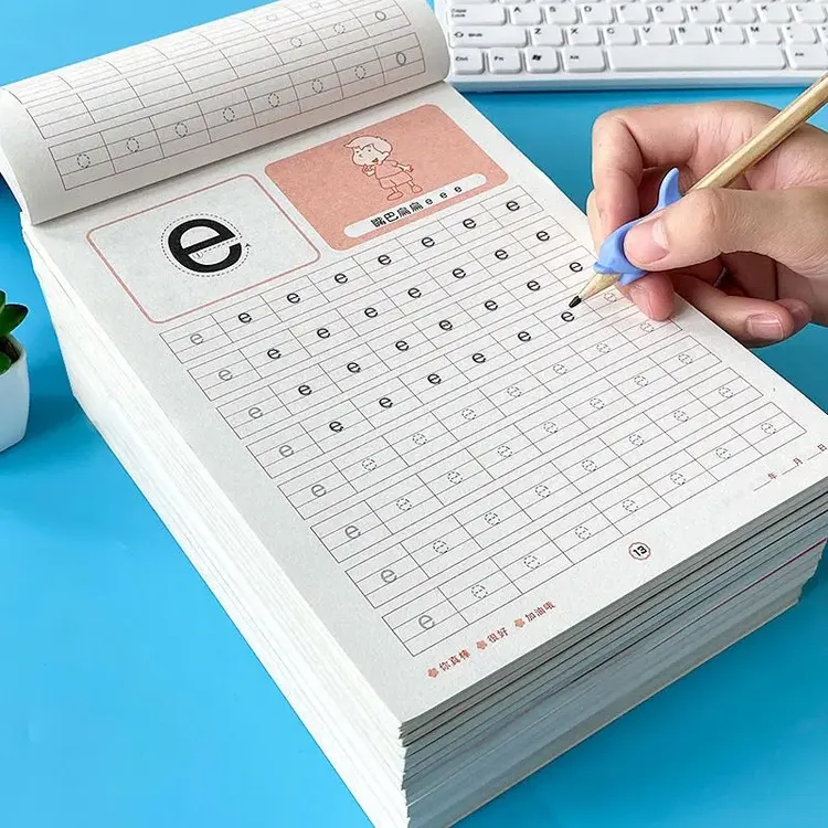 儿童描红本幼儿园数学练字学前中大班初学者练字帖汉字写字本拼音