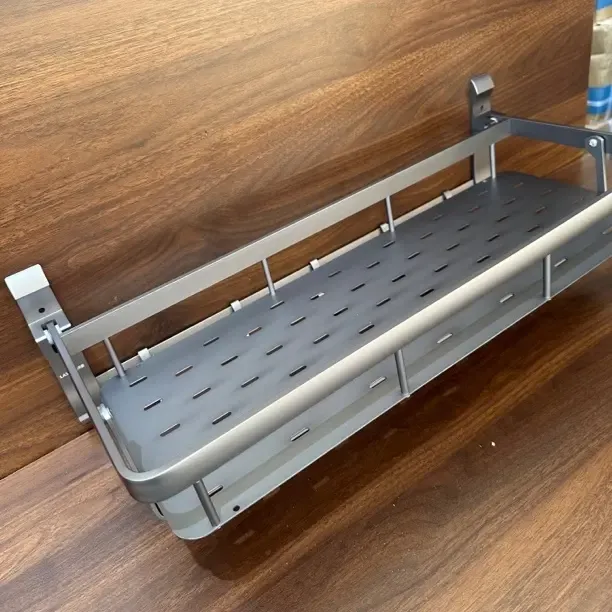 免打孔太空铝卫生间浴室壁挂式置物架洗漱台墙上收纳架