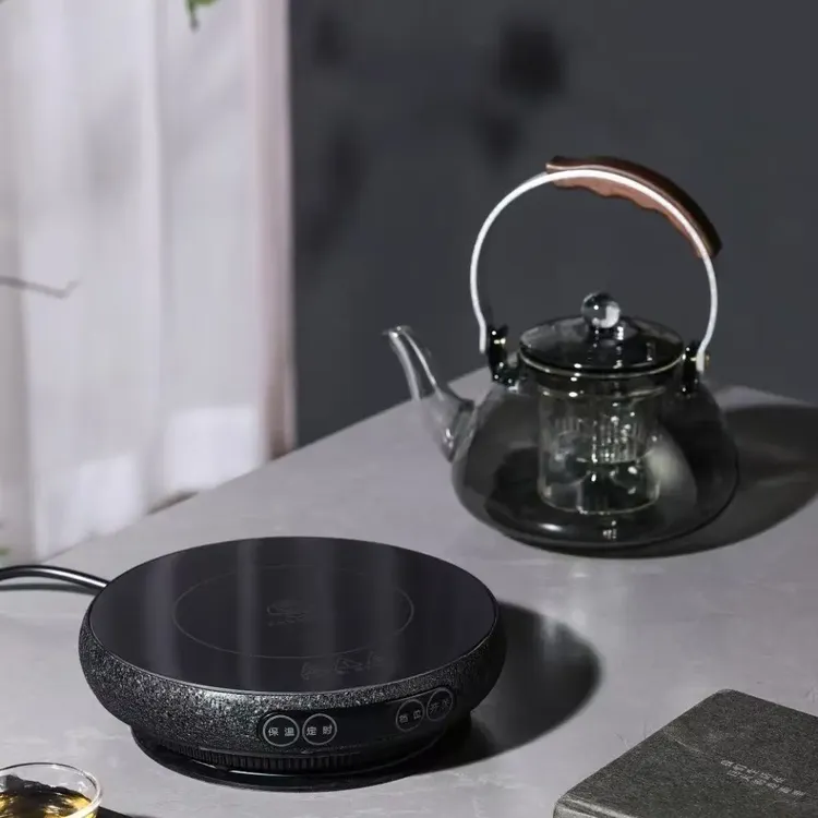 爆款康茗1300瓦电陶炉家用烧水围炉煮茶正品小型圆形电陶炉超薄