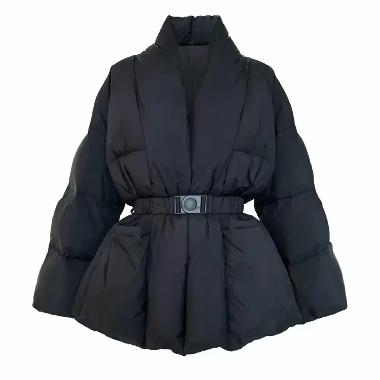 小众设计感收腰加厚羽绒服女冬季新款