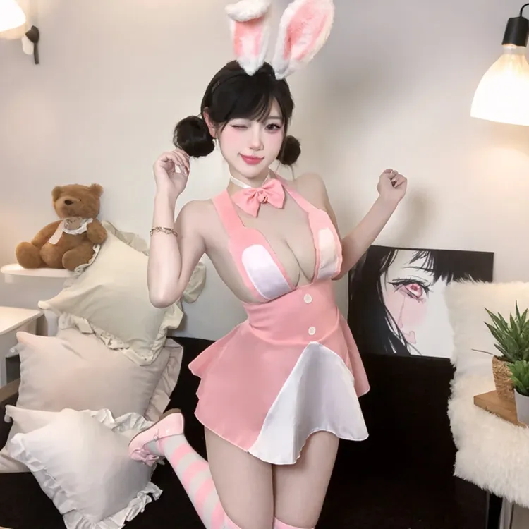 情侣趣味内衣纯欲战袍性感jk日系火辣诱惑情调吊带睡衣裙女家居服