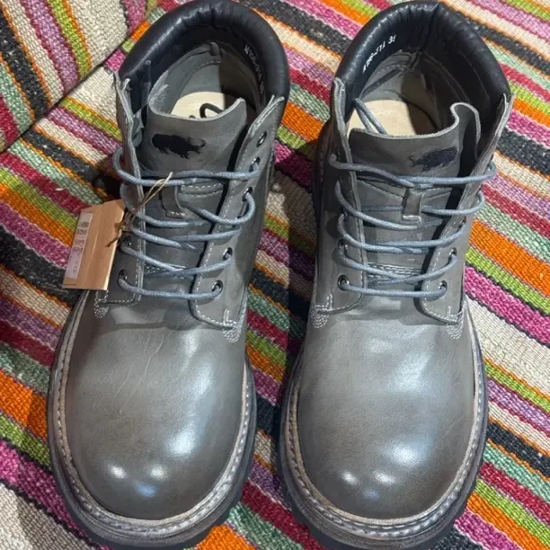 拉雅克品牌皮鞋嘻哈风男鞋工装靴防滑短靴马丁靴圆头低帮系带高帮